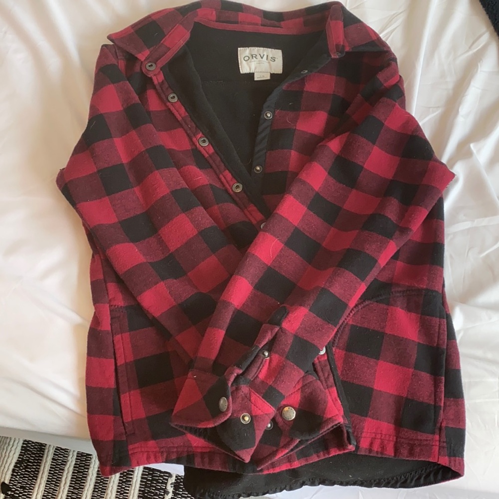 Large fleece lined flannel